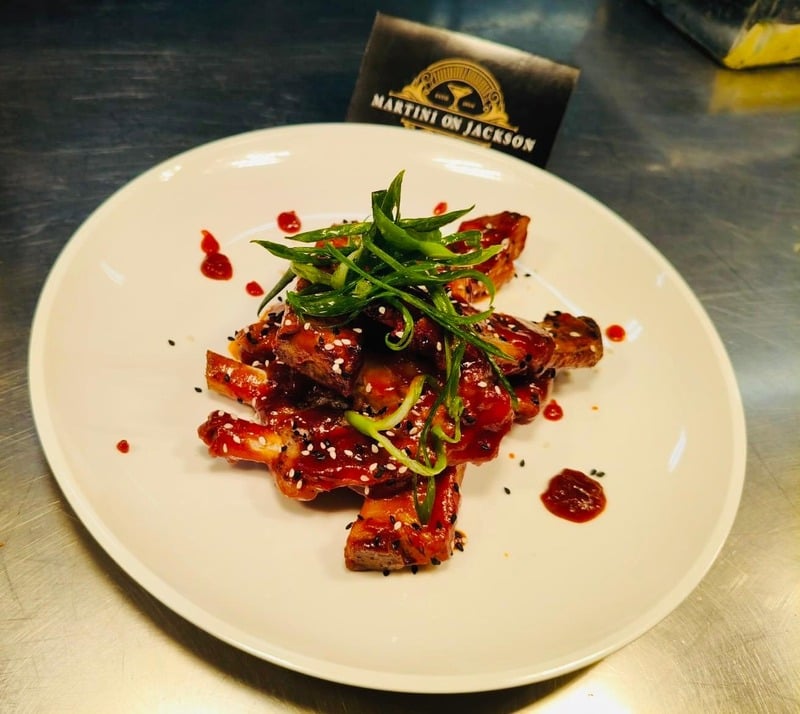 Sticky glazed ribs